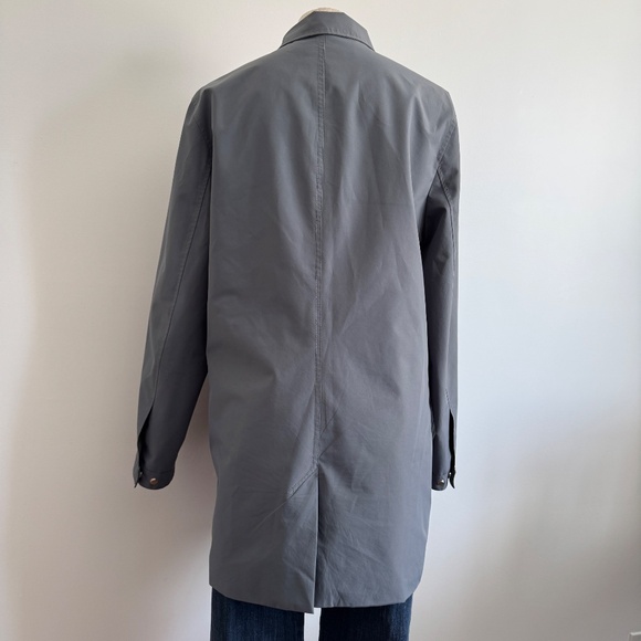 Matinique - Grey/Blue  Miles Mac Jacket Mens  3/4 Length Coat - Picture 3 of 11